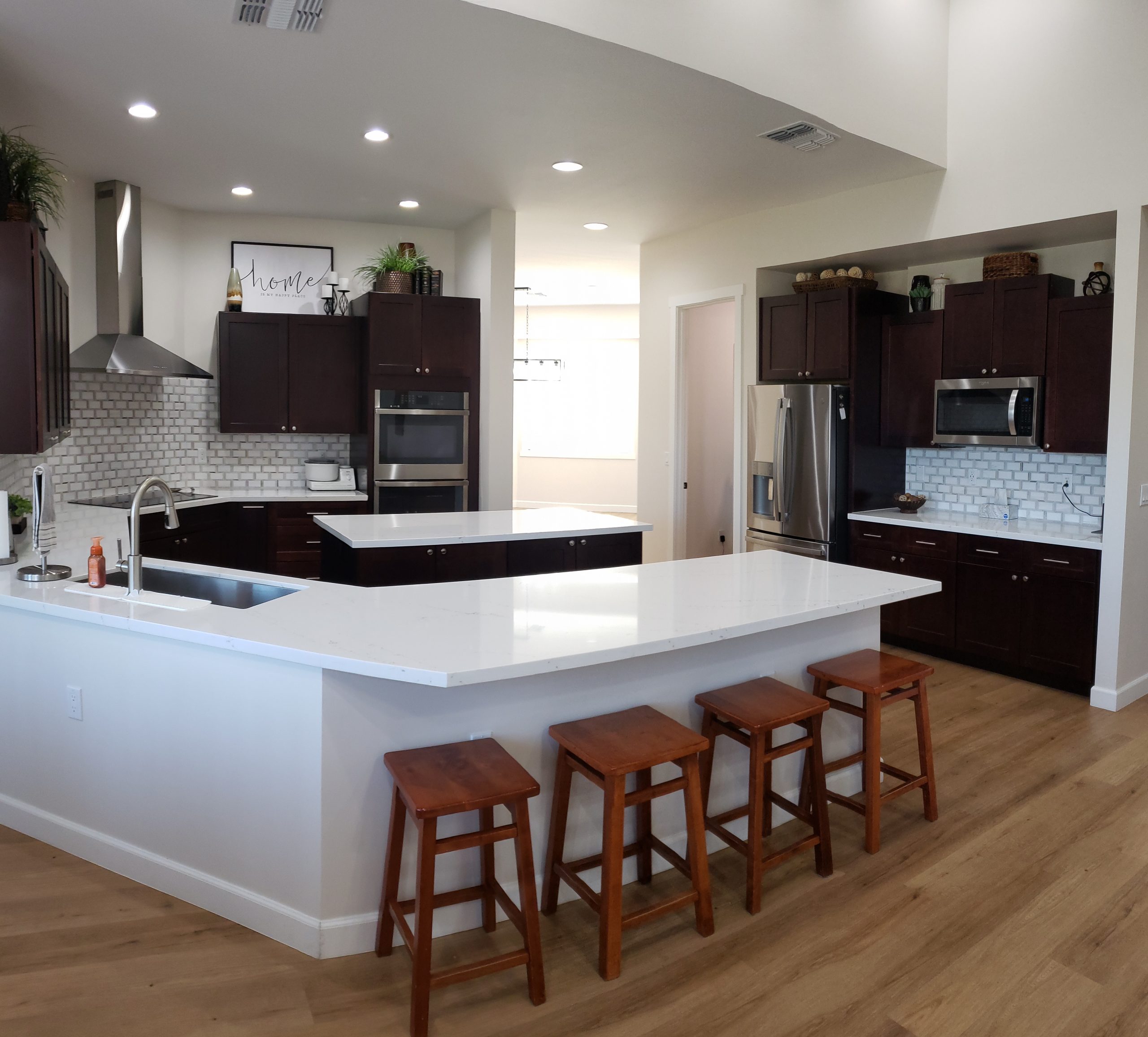 Custom home kitchen interior Idaho
