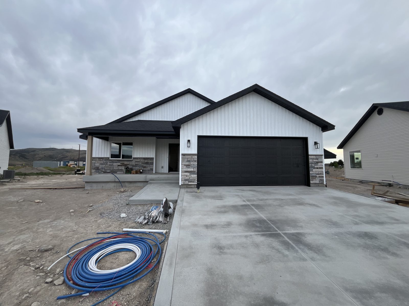 The Summit home in Chubbuck, Idaho, exterior from the driveway