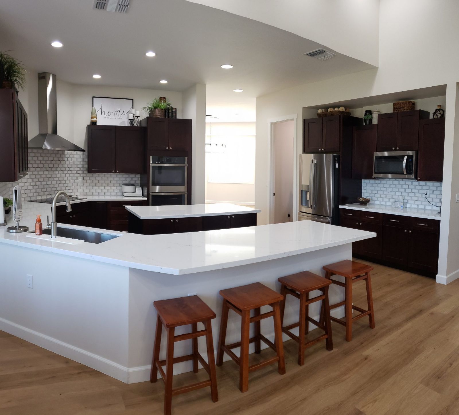 Custom home kitchen interior Idaho