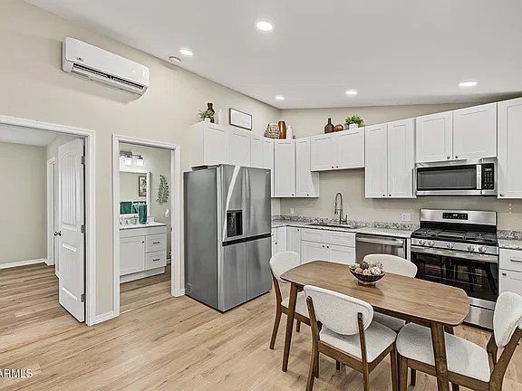 Guest house kitchen at the Quartz estate in Mesa, Arizona