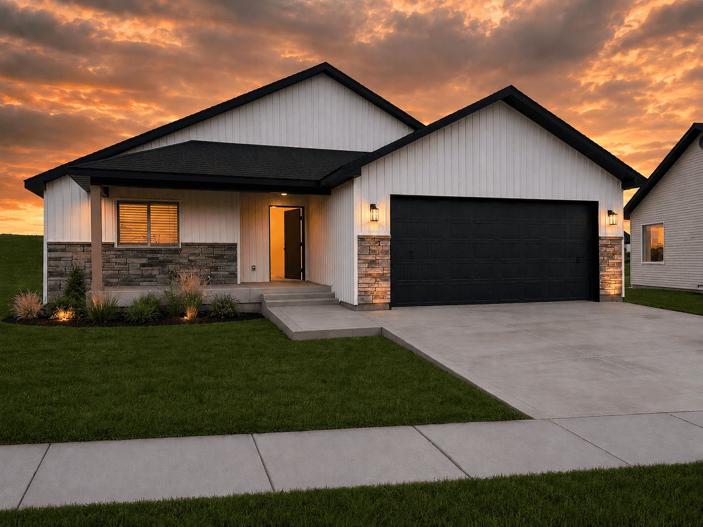 The Summit completed semi-custom home Chubbuck Idaho